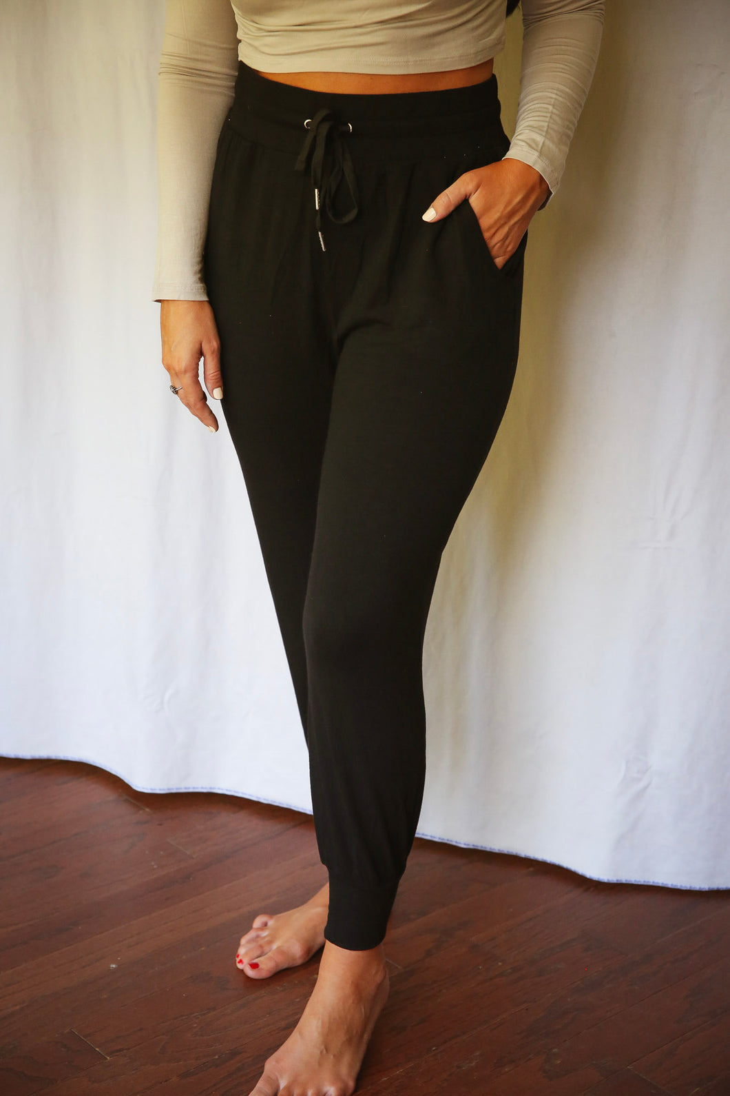 Luxurious In Leisure Joggers, Black