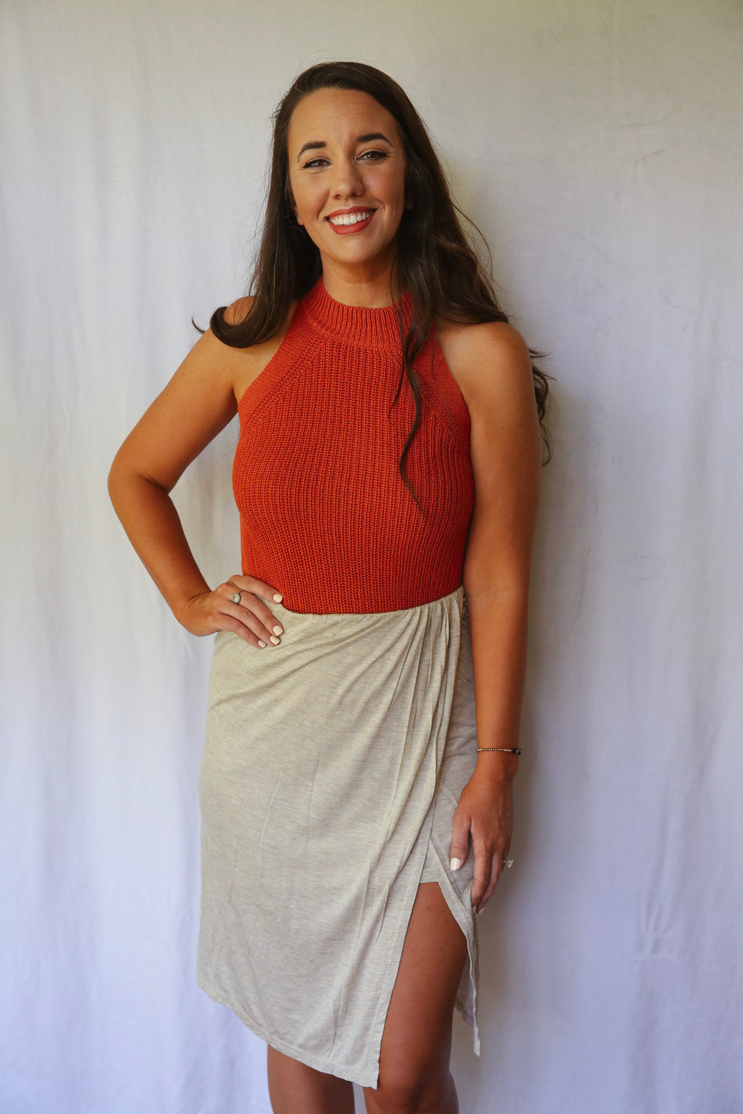 Home Office Skirt, Oatmeal