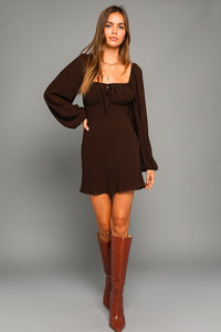 Lowkey High Class Dress, Cocoa