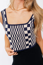 Load image into Gallery viewer, Photo Finish Top, Navy/Beige