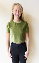 Load image into Gallery viewer, Hillary On The Bass Crop Top, Olive