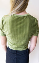 Load image into Gallery viewer, Hillary On The Bass Crop Top, Olive