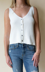 Summers In Avalon Top, Ivory