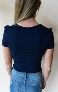 Madd About Chels Top, Navy