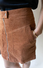 Load image into Gallery viewer, Corduroy I Think That I&#39;m In Love With You Skirt, Rust