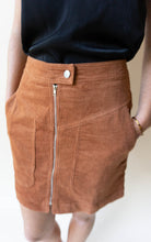 Load image into Gallery viewer, Corduroy I Think That I&#39;m In Love With You Skirt, Rust