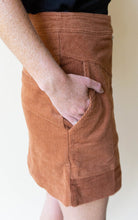 Load image into Gallery viewer, Corduroy I Think That I&#39;m In Love With You Skirt, Rust