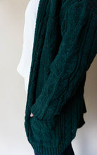 Load image into Gallery viewer, When Cozy Calls Cardigan, Hunter