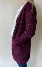 Load image into Gallery viewer, Merlot Rider Cardigan, Wine