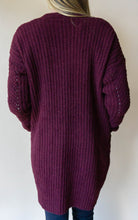 Load image into Gallery viewer, Merlot Rider Cardigan, Wine