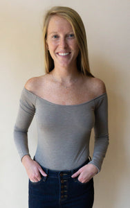 Bare Necessities Bodysuit, Light Olive