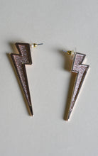 Load image into Gallery viewer, The Girl Who Lived Laughed Loved Earrings, Rose Gold