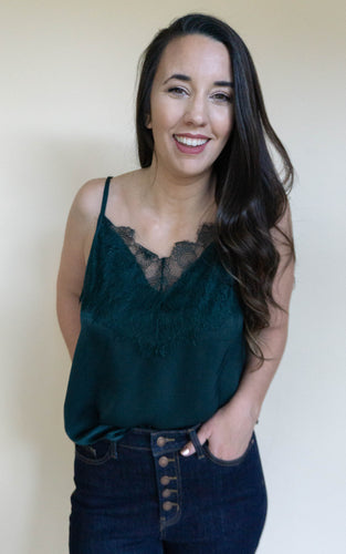 Lace Get It On Top, Deep Teal