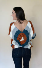 Load image into Gallery viewer, What A Twist Sweater, Rust/Teal