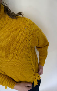 Glow Up Sweater, Mustard