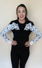 Load image into Gallery viewer, Let It Snow Leopard Sweater, Black