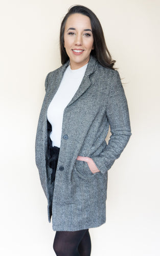 New York Minute Coat, Gray