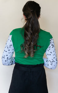 Let It Snow Leopard Sweater, Green