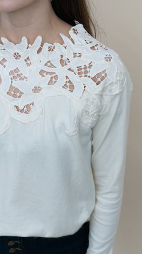 Dawn of Spring Top, Ivory
