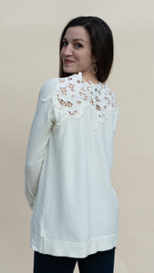 Dawn of Spring Top, Ivory