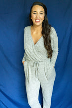 Load image into Gallery viewer, Where Ya Goin&#39; Jumpsuit, Heather Gray