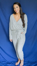 Load image into Gallery viewer, Where Ya Goin&#39; Jumpsuit, Heather Gray