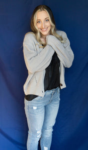 Keep It Cute Cardigan, Gray