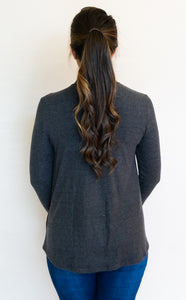 Out Of The Ashes Top, Charcoal