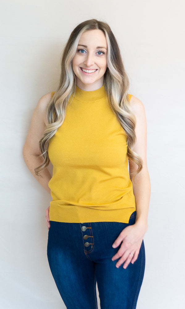 Tennis Club Top, Mustard