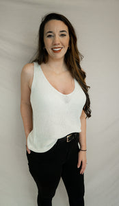 Set Sail Tank, White