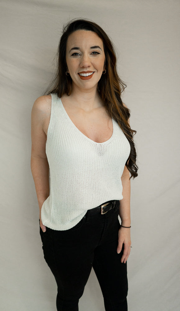 Set Sail Tank, White