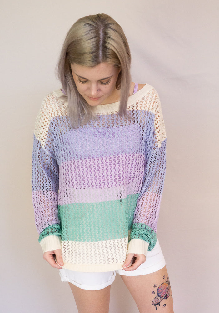 Nautical Me Maybe Top, Lavender