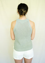 Load image into Gallery viewer, East Coast Tennis Mom Top, Seafoam Gray