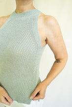 Load image into Gallery viewer, East Coast Tennis Mom Top, Seafoam Gray