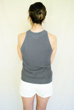 Load image into Gallery viewer, East Coast Tennis Mom Top, Charcoal