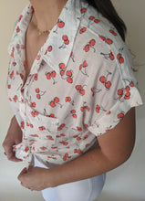 Load image into Gallery viewer, Ch-Ch-Ch-Cherry Bomb Top, White