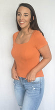 Load image into Gallery viewer, Square Up Top, Dark Peach
