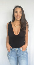 Load image into Gallery viewer, Take The Plunge Bodysuit, Black
