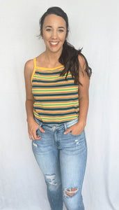 The Wonder Years Tank, Green/Gold