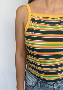 The Wonder Years Tank, Green/Gold