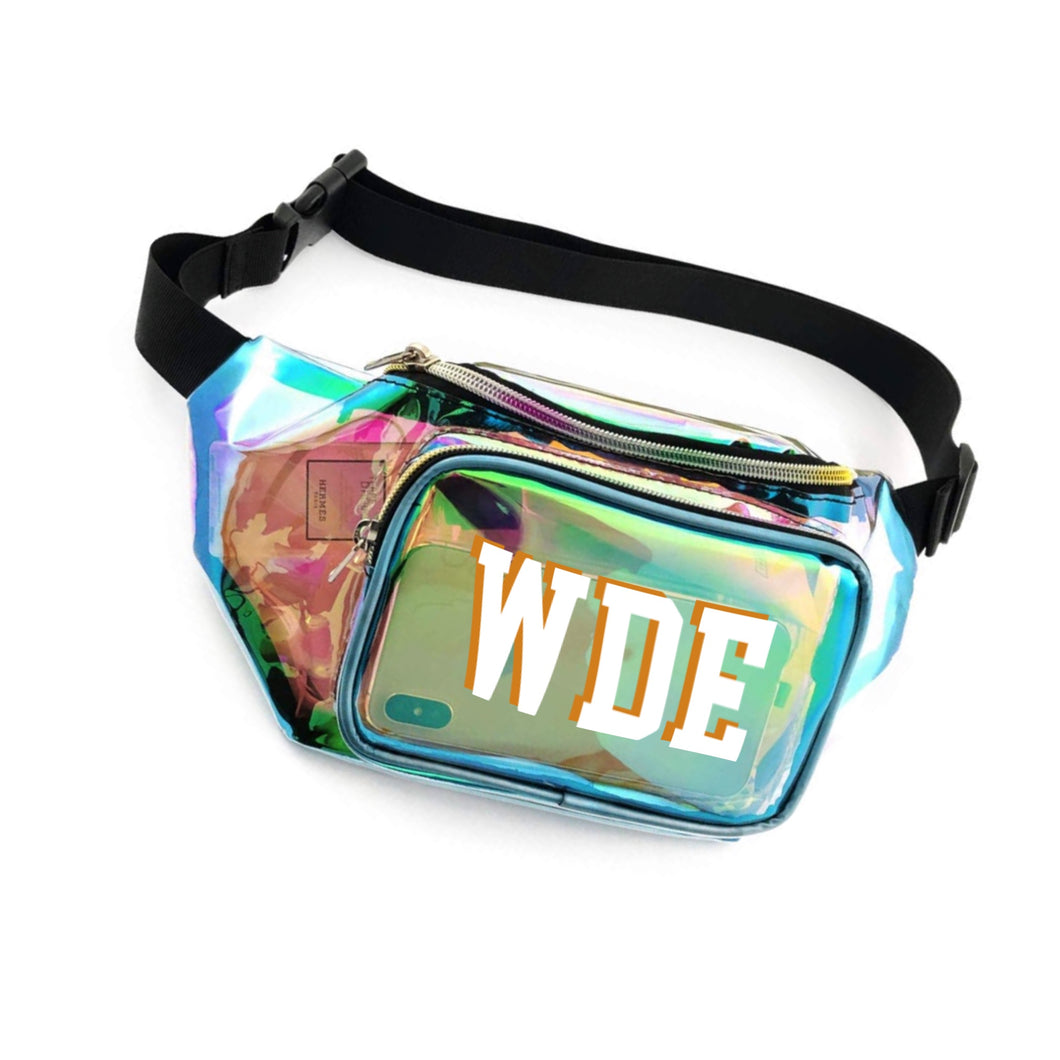 Worth The Waist Fanny Pack, Clear-Holographic