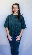 Load image into Gallery viewer, The Billie Tee, Olive Mineral Wash