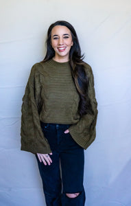 Traveling Sweater, Olive
