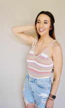 Load image into Gallery viewer, Good Saturday Bodysuit, Tan Multi
