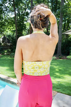 Load image into Gallery viewer, Curtain Bangs Halter Top, Lime Yellow