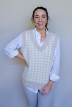 Load image into Gallery viewer, Good Boy Sweater Vest, Beige/White